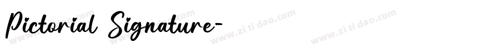 Pictorial Signature字体转换